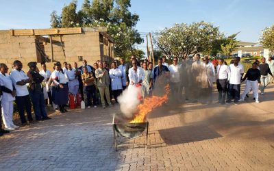 Fire drill training at DCMCT Hospital to ensure that all staff are prepared to respond efficiently in the event of a fire